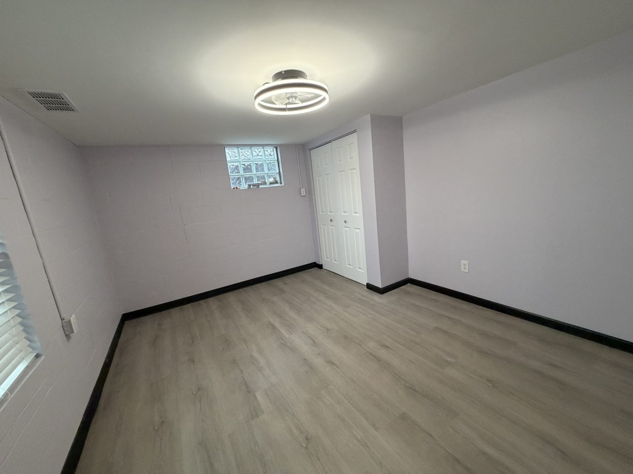 Picture of finished basement bedroom