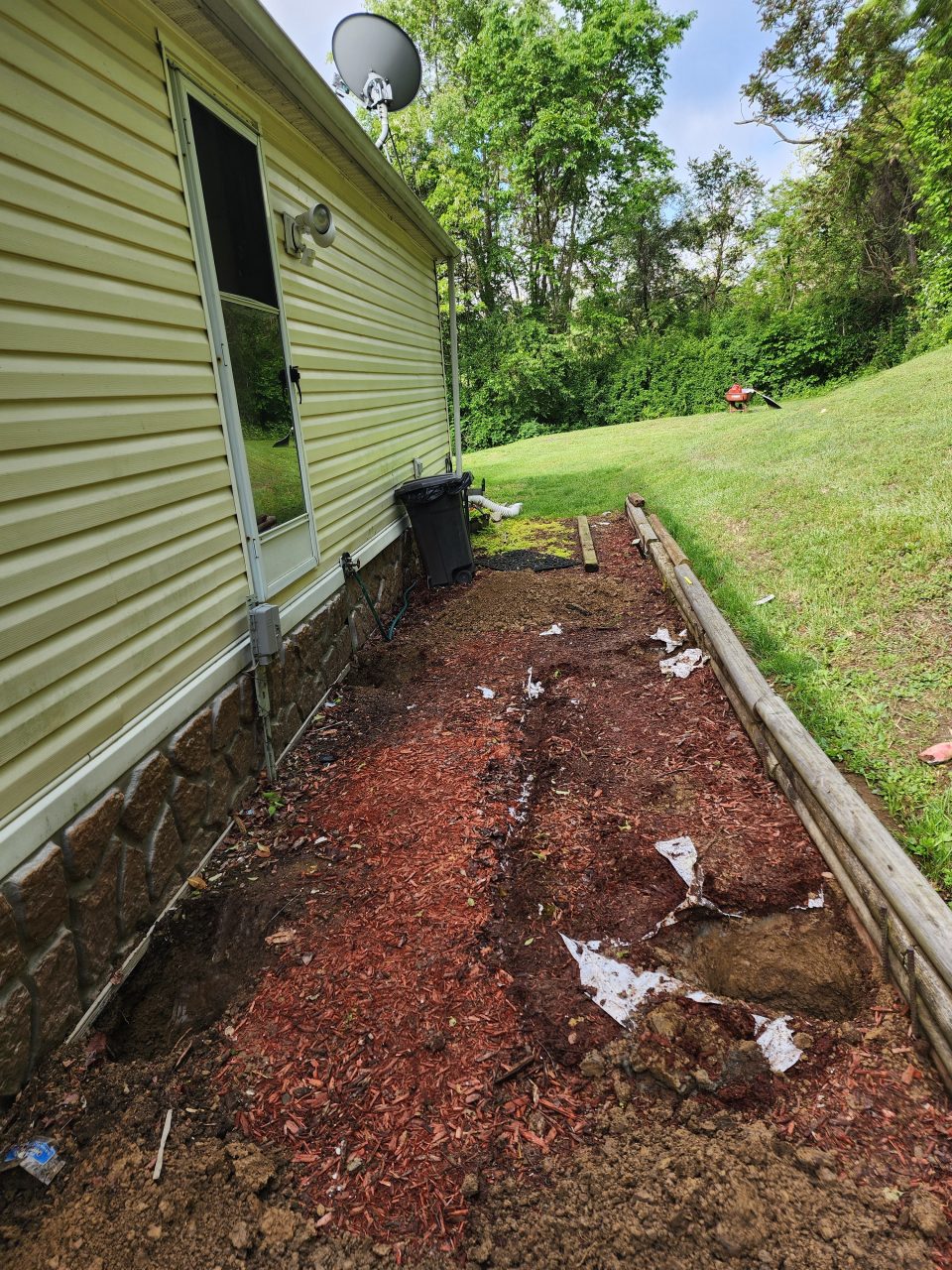 Before picture for back porch