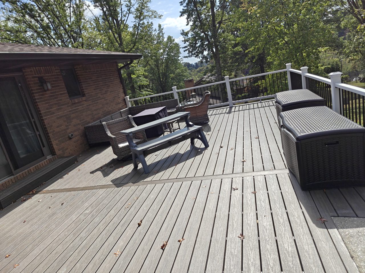 View from on composite deck