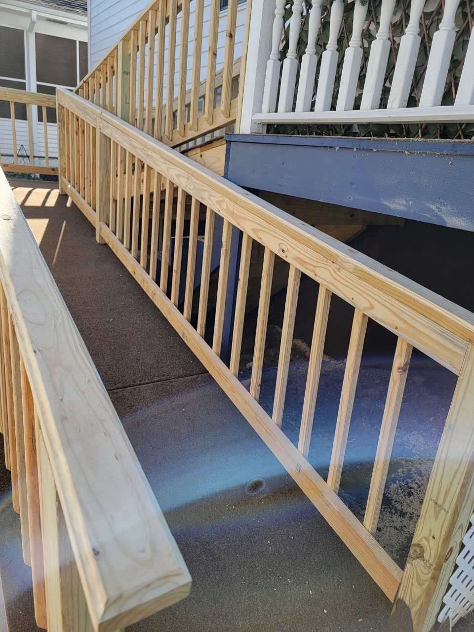 Picture of finished ramp