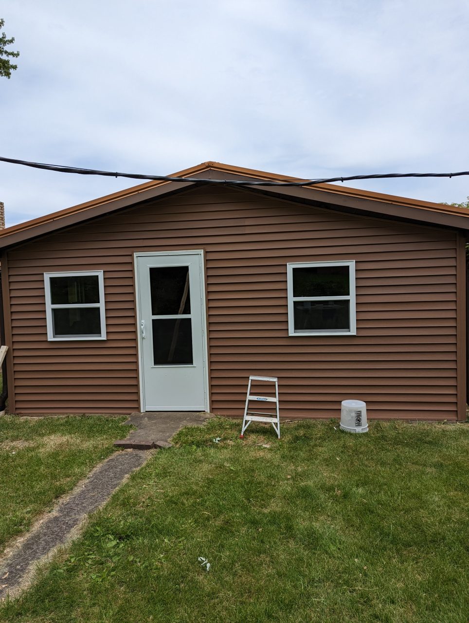 Front view of sunroom