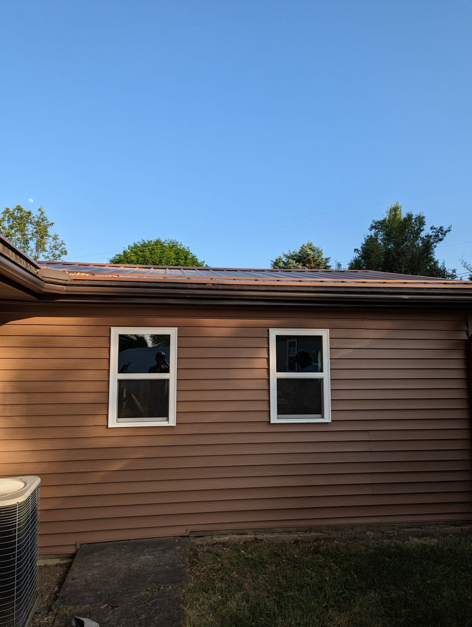 Outdoor view of sunroom
