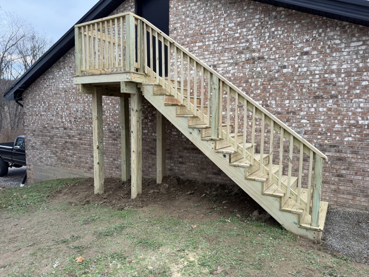 After picture of steps